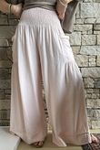 Basso Shirring Sailor Palazzo Pant Seashell